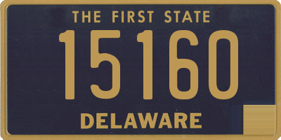 DE license plate 15160