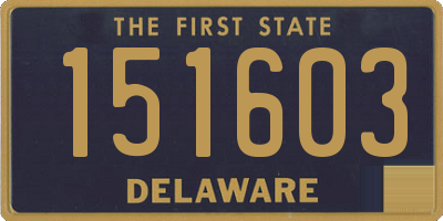 DE license plate 151603