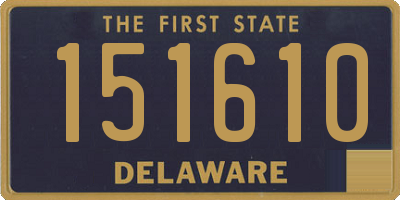 DE license plate 151610