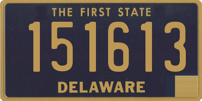 DE license plate 151613