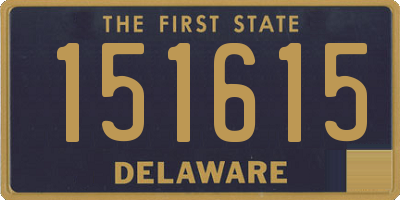 DE license plate 151615