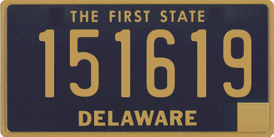 DE license plate 151619