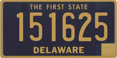 DE license plate 151625