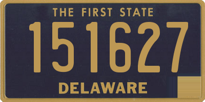 DE license plate 151627