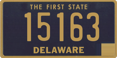 DE license plate 15163