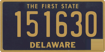 DE license plate 151630