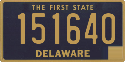 DE license plate 151640