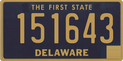 DE license plate 151643