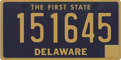 DE license plate 151645