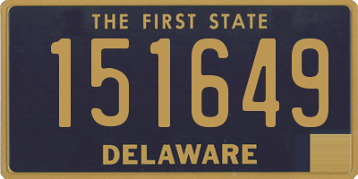 DE license plate 151649