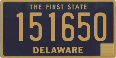 DE license plate 151650