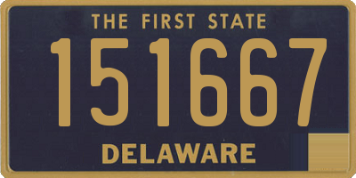 DE license plate 151667