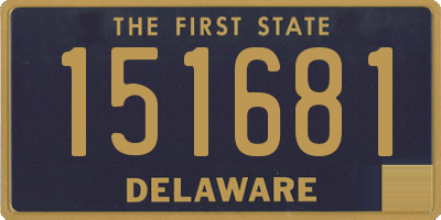 DE license plate 151681