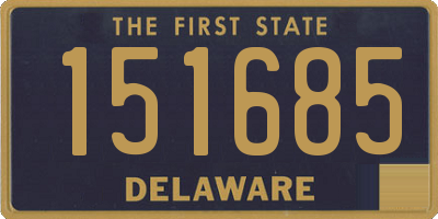 DE license plate 151685