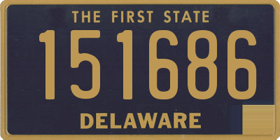 DE license plate 151686