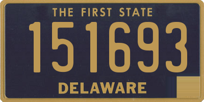 DE license plate 151693