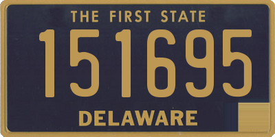 DE license plate 151695