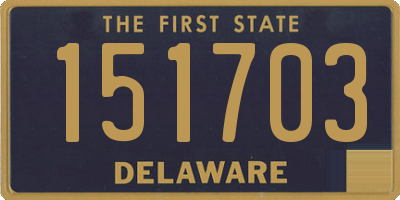 DE license plate 151703