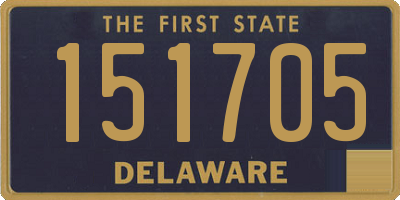 DE license plate 151705