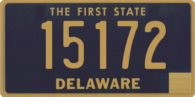 DE license plate 15172