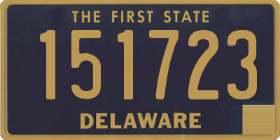 DE license plate 151723