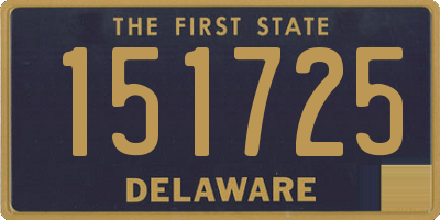 DE license plate 151725