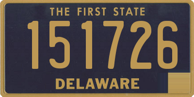 DE license plate 151726