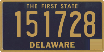 DE license plate 151728