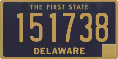 DE license plate 151738