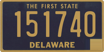 DE license plate 151740