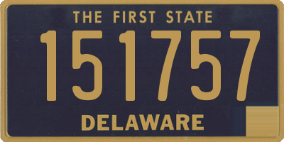 DE license plate 151757