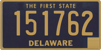 DE license plate 151762