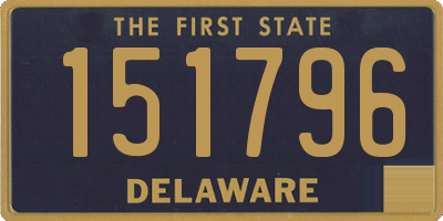 DE license plate 151796