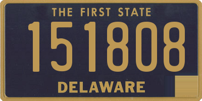 DE license plate 151808