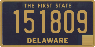 DE license plate 151809