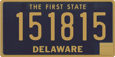 DE license plate 151815