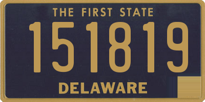 DE license plate 151819