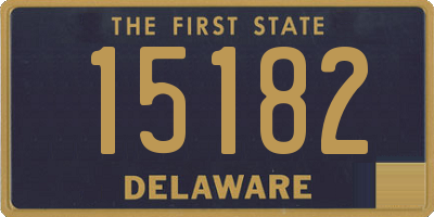 DE license plate 15182