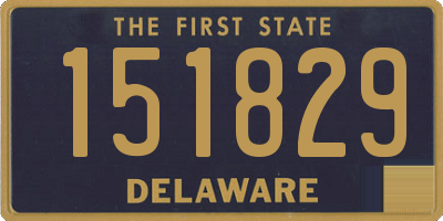 DE license plate 151829