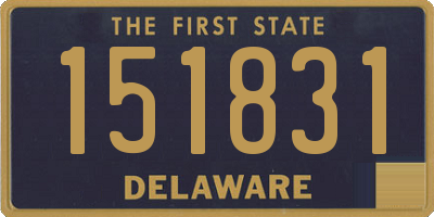 DE license plate 151831