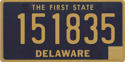 DE license plate 151835