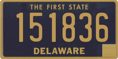 DE license plate 151836