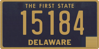 DE license plate 15184