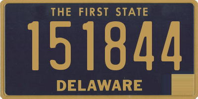 DE license plate 151844