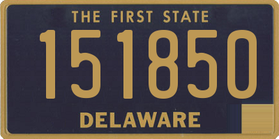 DE license plate 151850