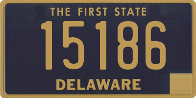 DE license plate 15186