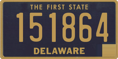 DE license plate 151864