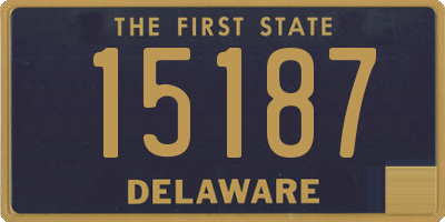 DE license plate 15187