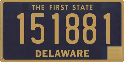 DE license plate 151881