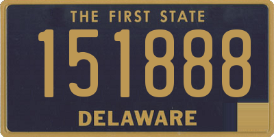 DE license plate 151888